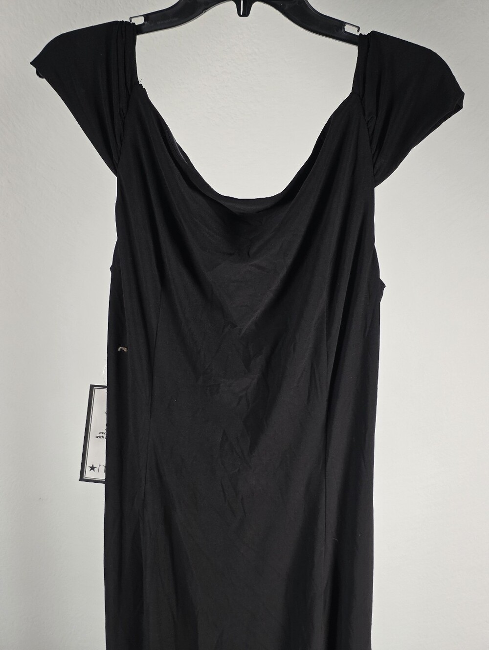 Adrianna Papell NWT Black Cowl Neck Matte Jersey Maxi Dress Size 16 $119 Strecty - Picture 8 of 10
